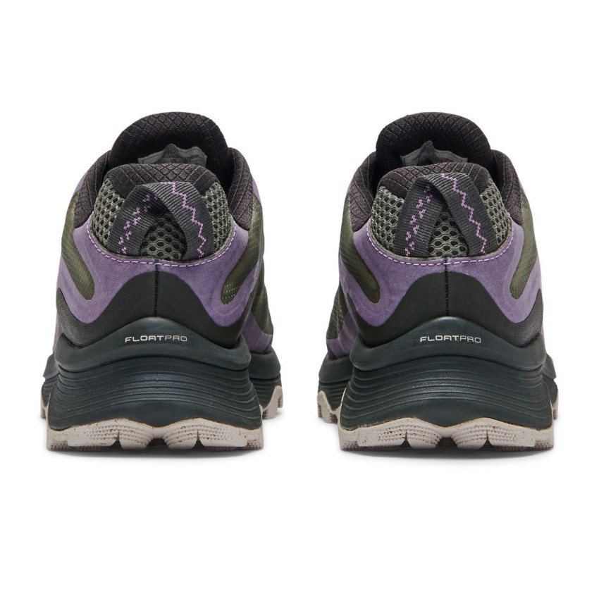 Chaussures Randonnée Merrell Moab Speed Grise/Lavande Femme | Y.A.QJZK